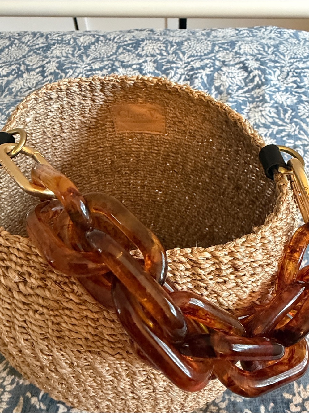 Clare v pot de miel with shortie Tortoiseshell strap - Picture 2 of 4